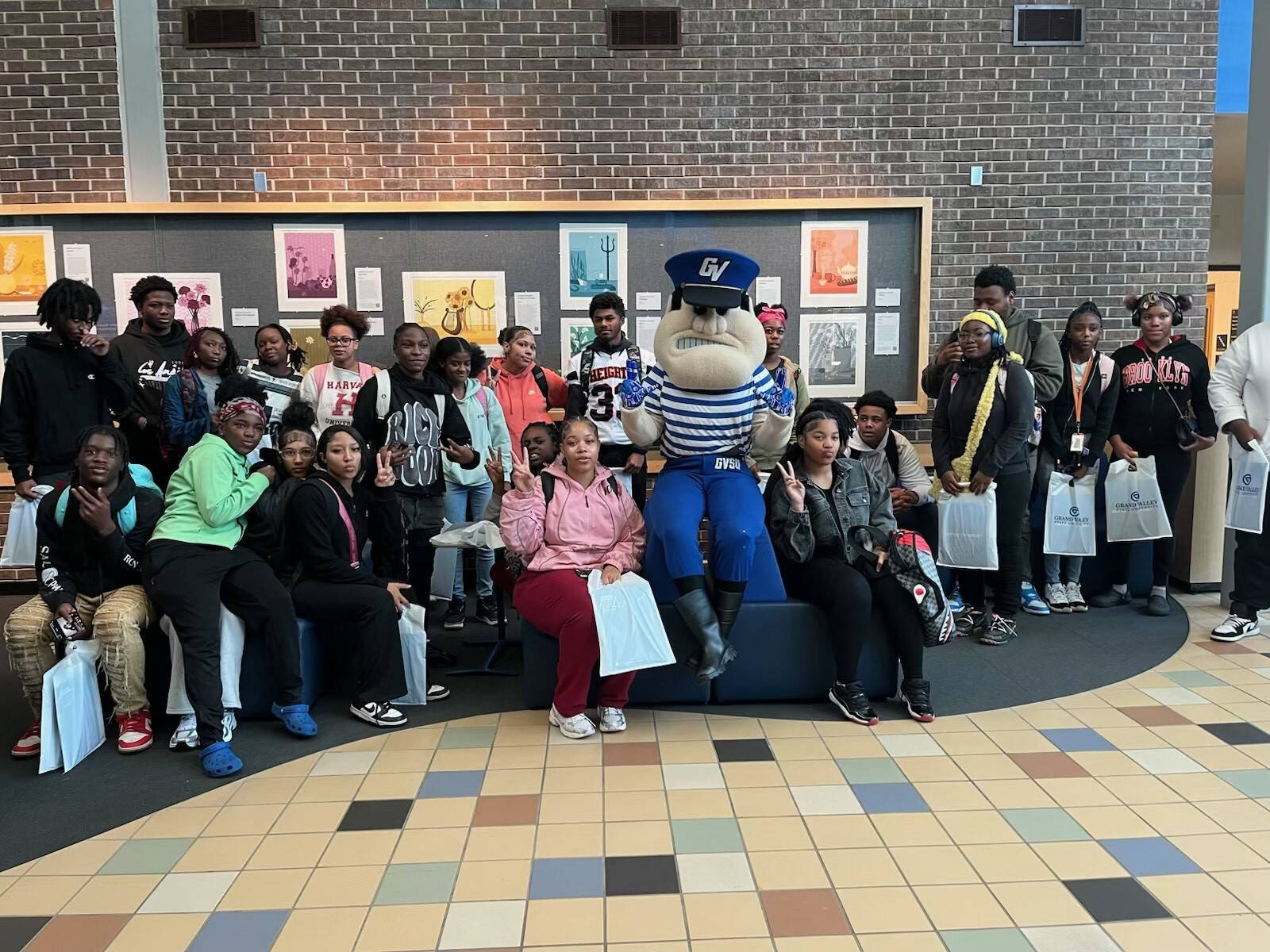 LEOC Students on a tour of GVSU